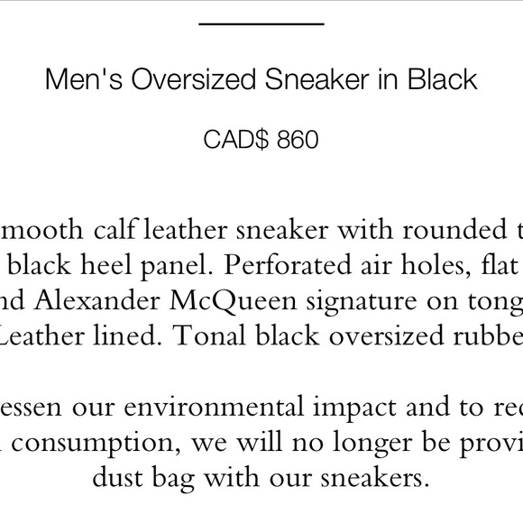 Alexander McQueen Men’s Sneakers - Picture 6 of 6